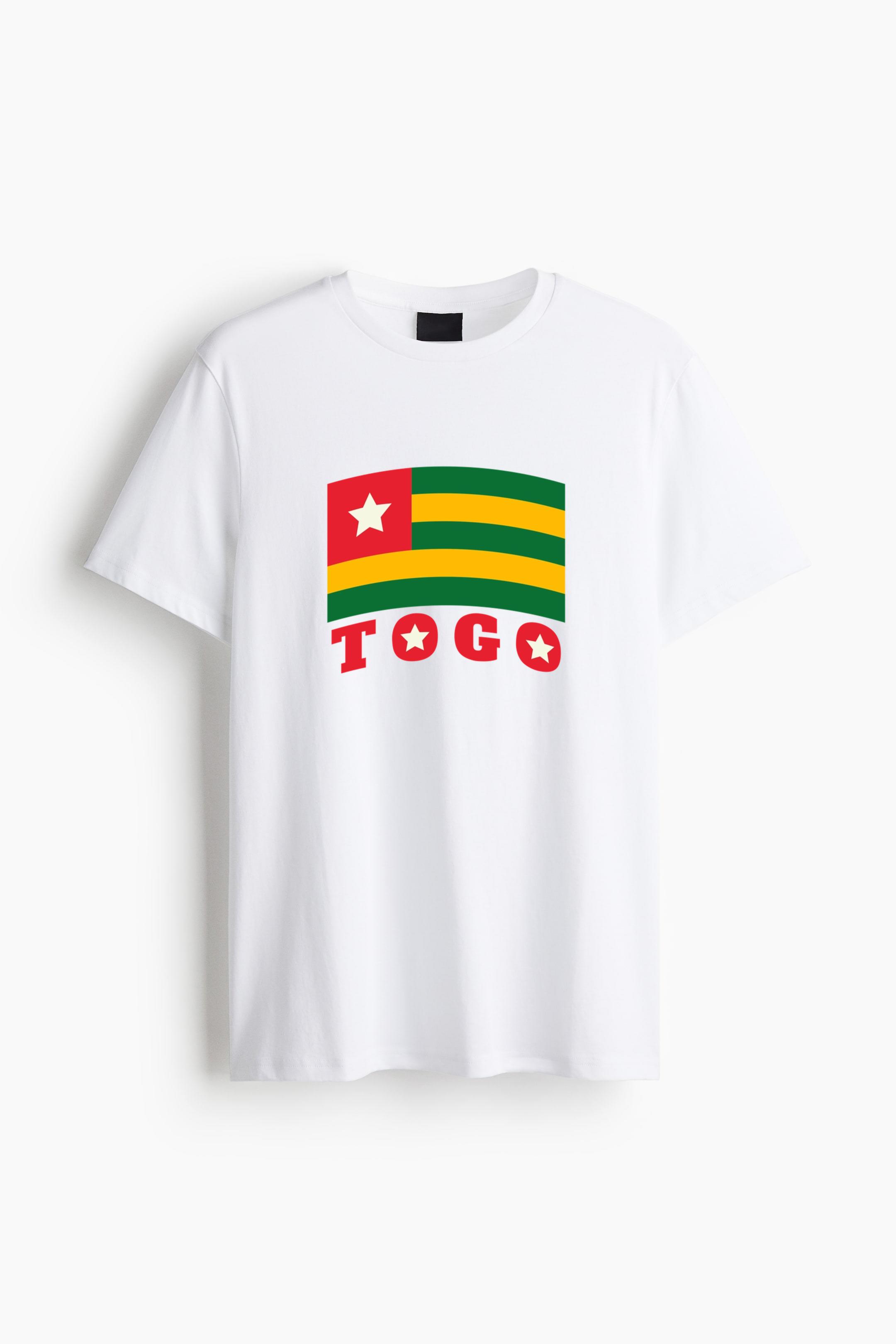 Togo Soccer Team Flag Cotton T-Shirt 