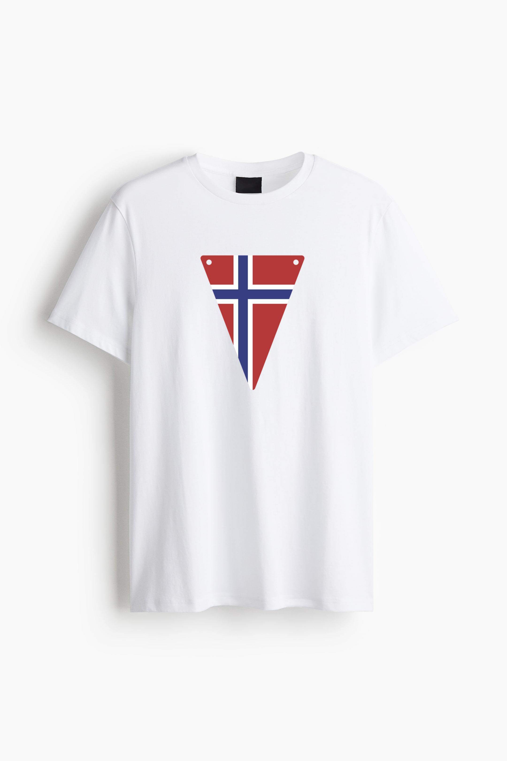 Traingular Pennant Of Slovakia Cotton T-Shirt 