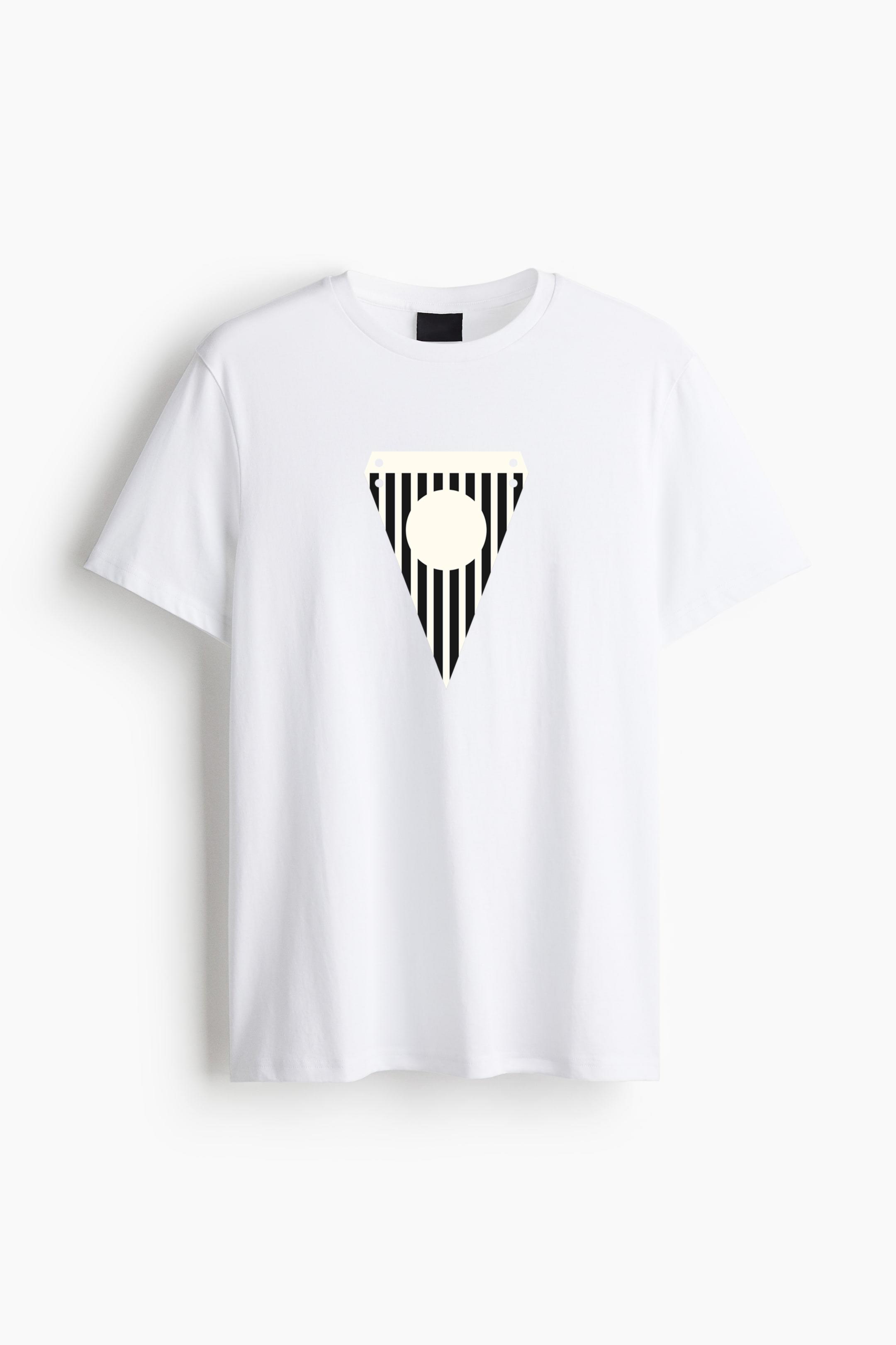 Triangular Soccer Penant Cotton T-Shirt 