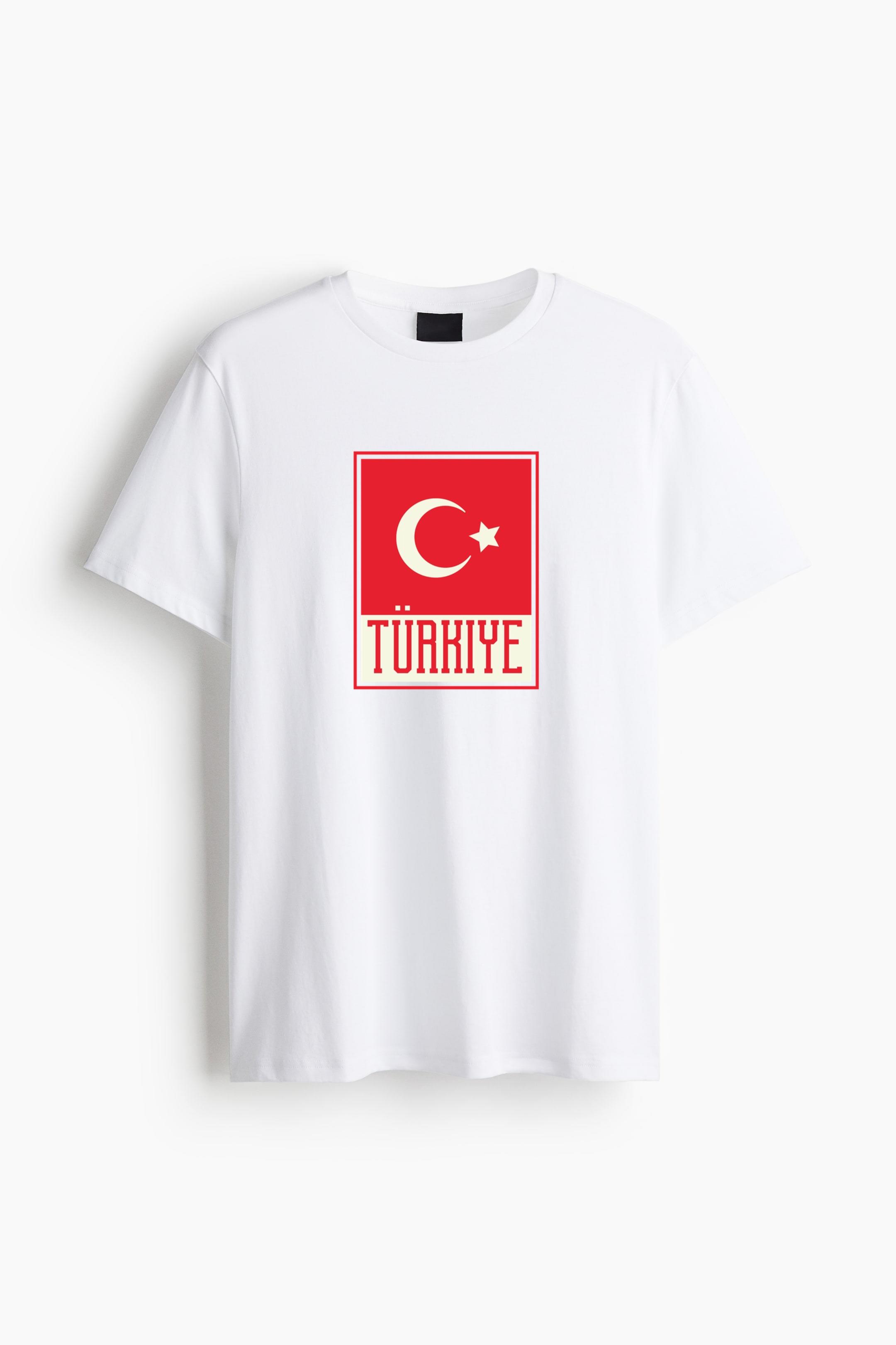 Turkey Soccer Team Flag Cotton T-Shirt 