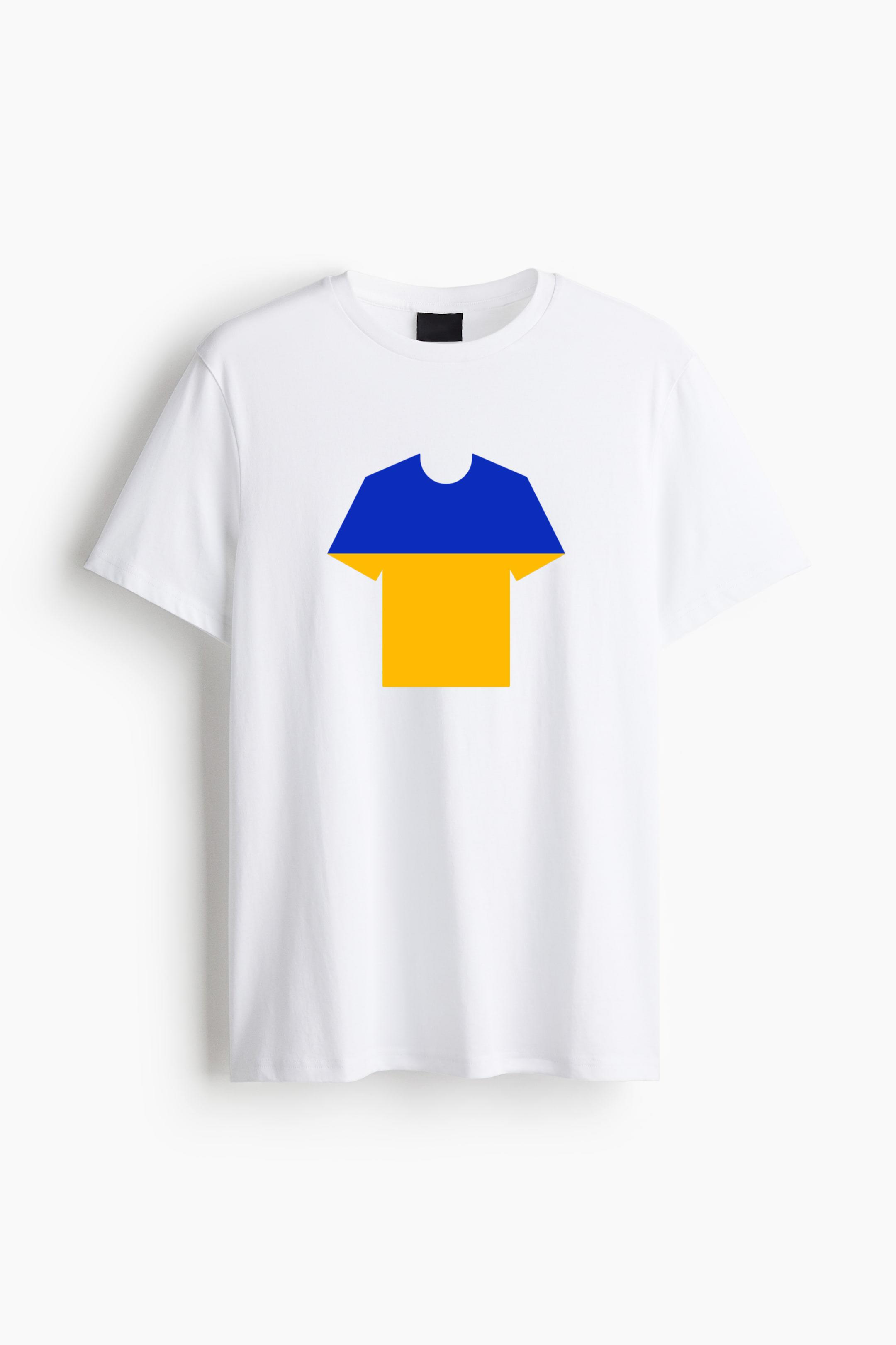 Ukraine Soccer Jersey Cotton T-Shirt 
