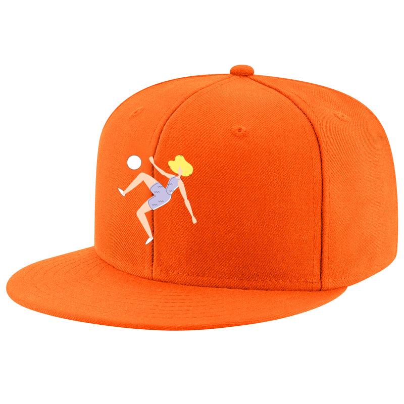 Woman Scissor Kick Colored Line Snapback Hat 